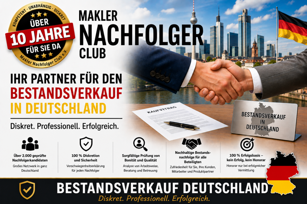 Bestandsverkauf Maklerbestand verkaufen